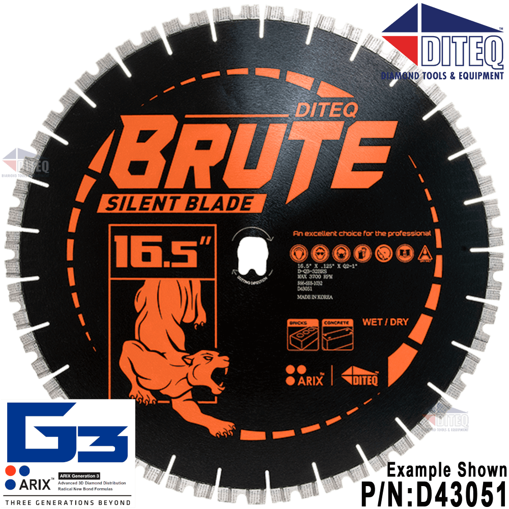 Brute 16-1/2" Masonry Blades For Iqms362 – Diamond Blade Supply
